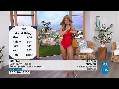 Bethenny 1piece Power Mesh Tank Swimsuit