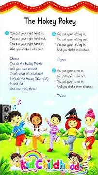 The Hokey Cokey | Action Rhyme for Preschool & UKG Children #kids #kidsrhymes