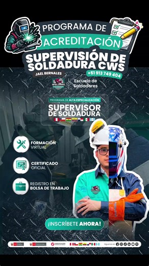 ¿Eres soldador y quieres subir a supervisor? #soldaduraindustrial #welding #mineria #soldador #metalmecanica