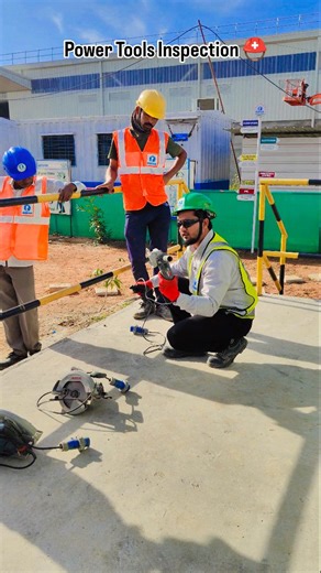 Ehs_2020 on Instagram: "Power Tools Inspection. #reels #comment #viral #trendingreels #video #knowledge #safety #safetyfirst #reelsinstagram #construction #inspection #power #tools"