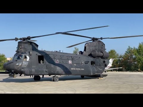 CH-47 Chinook Startup and Departure