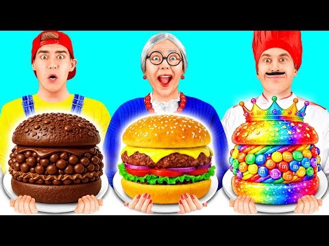 Me vs Grandma Cooking Challenge | Awesome Kitchen Tricks