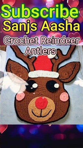 crochet reindeer antlers / क्रोशिया से रेनडियर के सिंघ