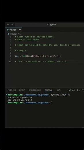 Learn Python 🐍 in Shorts #programming