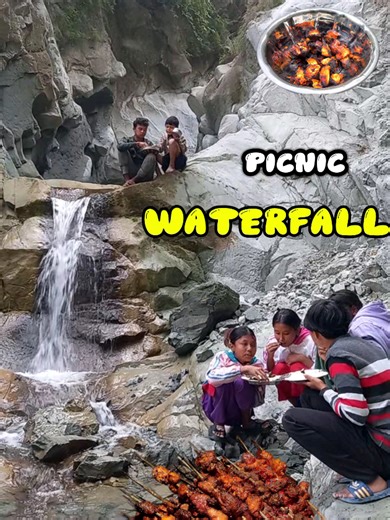 Cooking Sekuwa BBQ at Waterfall: A Picnic Adventure
