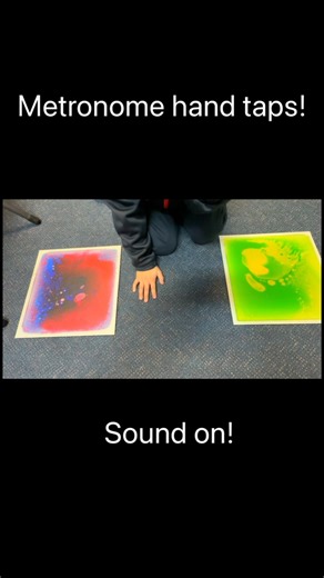 METRONOME HAND TAPS We are continuing to work on attention and concentration skills using a metronome (app). This time we are using our hands rather than our feet. This is a multisensory activity - proprioception, vestibular, auditory, visual and tactile. Start at a slow pace (eg. 60 beats per/minute) and then increase the speed. We can work on auditory processing, bilateral coordination, motor planning and sequencing while making body brain connections. I love metronome activities! What are you