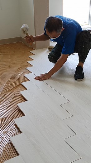다단계 강마루 시공 Tips