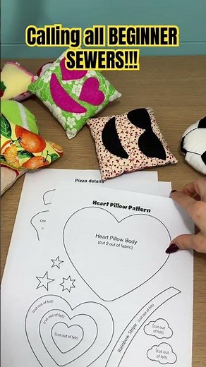 Cute pillow patterns you can actually sew by hand #sewingforbeginners #handmade #tutorial