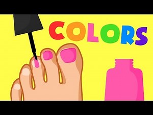 Painting Toe nails! | Colors for kids