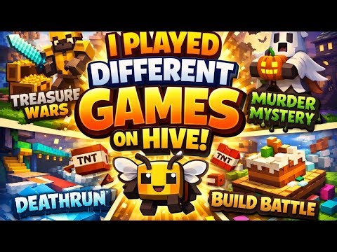 I played different games on hive #minecraft #hive