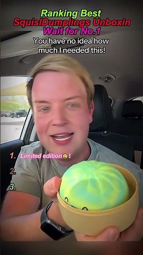 Ranking Rare Squishy Dumpling Finds Wait for No.1 💎 #RareToys #SquishyDumplings #Unboxing