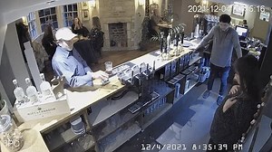 Spooky moment 'ghost' shatters glass in haunted pub