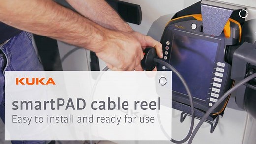 2.2K views · 33 reactions | Stressfrei Kabel aufrollen? Geht mit dem KUKA smartPAD cable reel. 李 Mit Hilfe von nur 3️⃣ Werkzeugen  und 4️⃣ Zubehörteilen ist das smartPAD in kürzester Zeit installiert und bereit, aufzuräumen. Erhältlich für Kunden im my.KUKA Online-Marketplace  https://my.kuka.com/shop | KUKA | Facebook