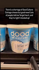 336K views · 400 reactions | I went 4 Supermarkets trying to find Good Culture cottage cheese. Target was the only place that had it in stock. Anyone else having a problem finding it? Here’s a link to buy it at Target https://liketk.it/5hk25 | Skinnytaste | Facebook