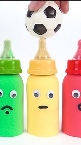 1.4M views · 12K reactions | Satisfying Videos l Making Rainbow Coca Cola bottles with Kinetic Sand and Stress Soccer balls ASMR | CoCo Car | Facebook