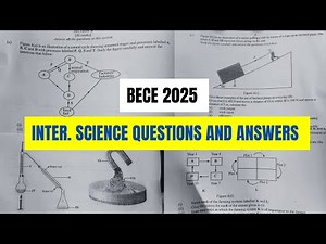 BECE 2025 Integrated Science Questions and Answers with Marking Scheme
