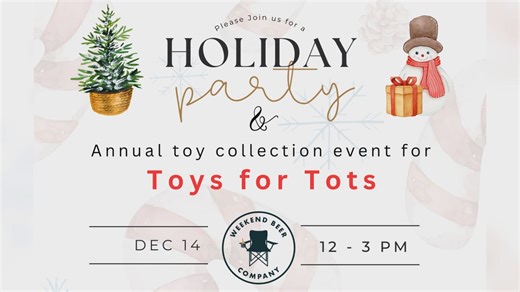 Holiday party and toy drive hosted by Rentec Direct at Weekend Beer Company - KOBI-TV NBC5 / KOTI-TV NBC2