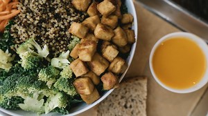 1.2K views | Take a peek at our organic tofu and fresh tuna poke! #eatatcore | CoreLife Eatery | Facebook