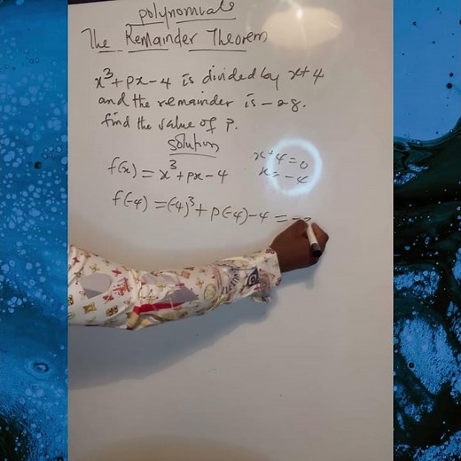 POLYNOMIALS: The Remainder Theorem