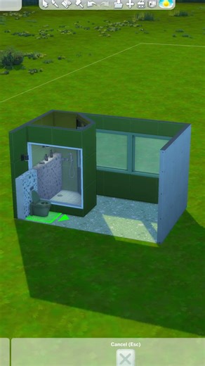 Sims Bathroom Challenge - 3x5 Modern Bathroom