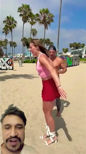 backflip in beach side #comedy #funny #flip