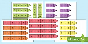 Place Value Arrow Cards