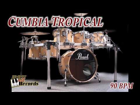 cumbia tropical 90 bpm - Ritmo cumbia en bateria y congas