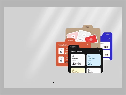 Folder sorting interaction 📁✨
