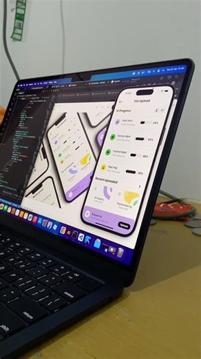 Macbook air M4 + Flutter + sunset vibes coding time #shorts #flutter #macbook #programming #chatgpt