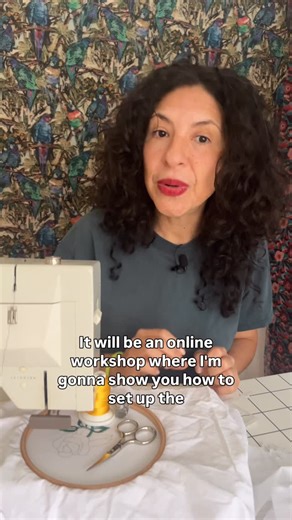 Free Motion Embroidery on a Sewing Machine on Instagram: "NEW class to learn sewing machine embroidery ✨ Want more info?"