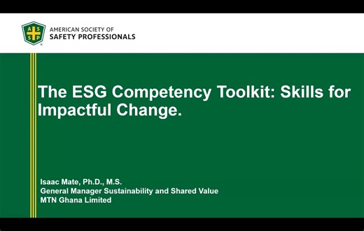 The ESG Competency Toolkit--Skills for Impactful Change