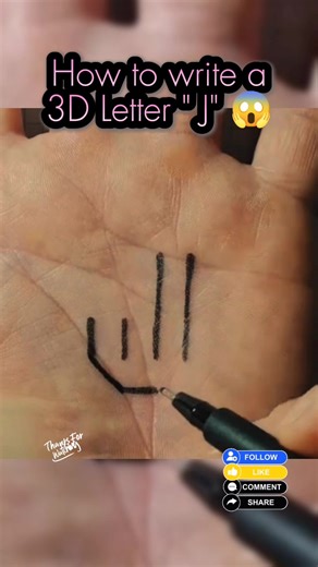 3D Letter "J",,, #reelsviralシ #reelsviralシfb #viralreelsシ #fypviralシ #reelsfypシ #reelsfyp #fypシ #3d | Mommajhen Vlog