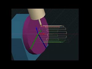 PlanetCNC TNG - 4th rotary axis CNC visualization