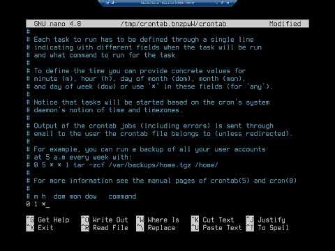 Scheduling tasks on an Ubuntu Server