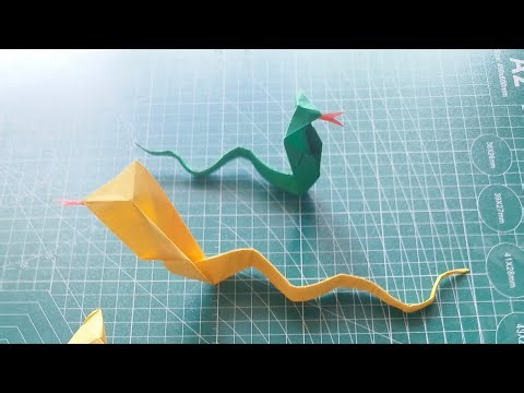 Easy Origami Snake Tutorial | Amazing Paper Snake Craft #origami #diy