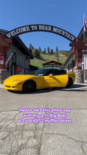 C6 corvette at Big Bear Mountain Resort Mufflerdelete stock 6.0 LS2 #corvettenation #corvetteracing