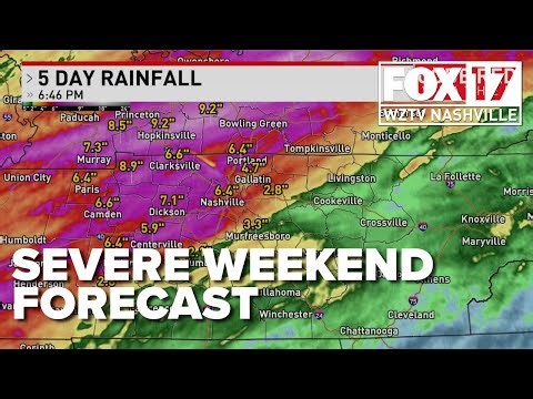 Flooding, severe winds, hail all expected this weekend in Tennessee and Kentucky