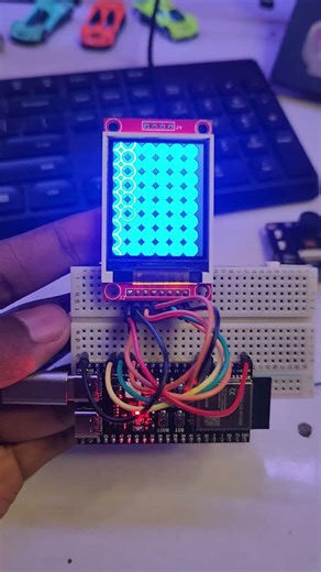 Testing out TFT display #electronics #iot #fyp