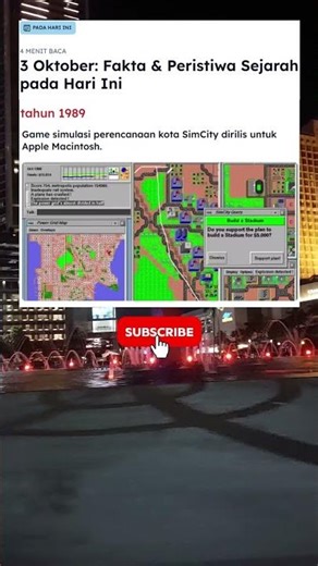 Fakta 1989: SimCity Resmi Dirilis! 🏙️🖥️