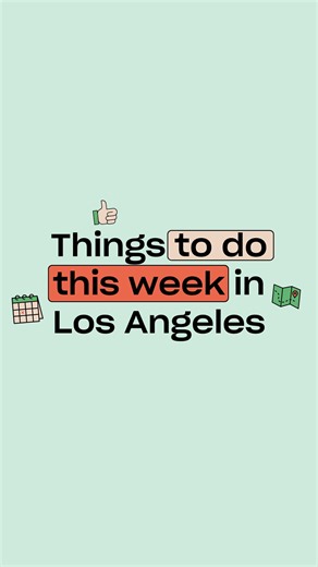Let me plan your week so you don’t have to 😎 Here are the coolest things to do in Los Angeles this week! #thingstodoinla #losangelesevents #thisweekend