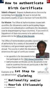 How to Authenticate birth certificate