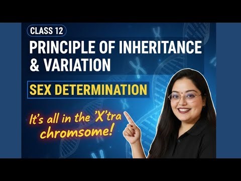 Principle of Inheritance & Variation Part-6 Sex Determination