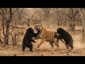 TIGER vs SLOTH BEAR | Most Brutal Wildlife Fight Ever Caught on Camera