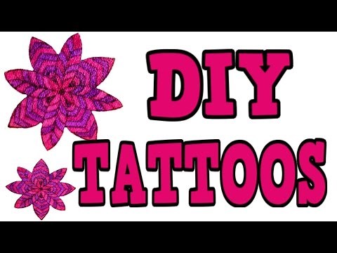 DIY TEMPORARY TATTOOS! 3 Different Ways! EASY Diy Tattoos! Great for kids too!