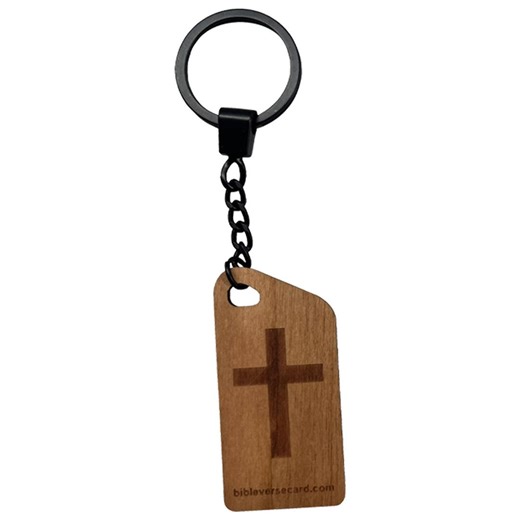 Wooden Cross Keychain • 1000 Bible Verses, Christian Gift - Etsy Canada