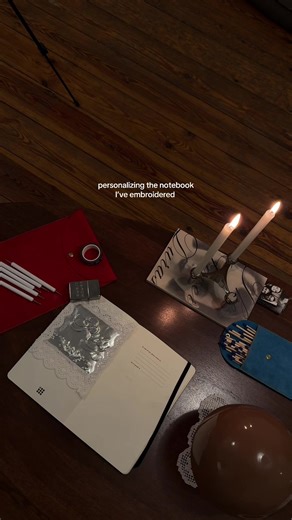 Foil-Embossing My Embroidered Notebook