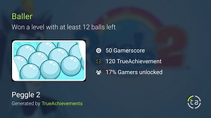 Baller achievement in Peggle 2