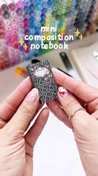 Mini composition book para ideias gigantes! #journal #junkjournal #journaling