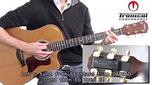 Change Tunings automatically with TronicalTune PLUS! 36 slots available for presets | Tronicaltune - full automatic Guitar Tuner