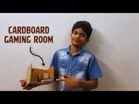 DIY Cardboard Gaming Room🔥 | DIY by Ahaan Thakur
